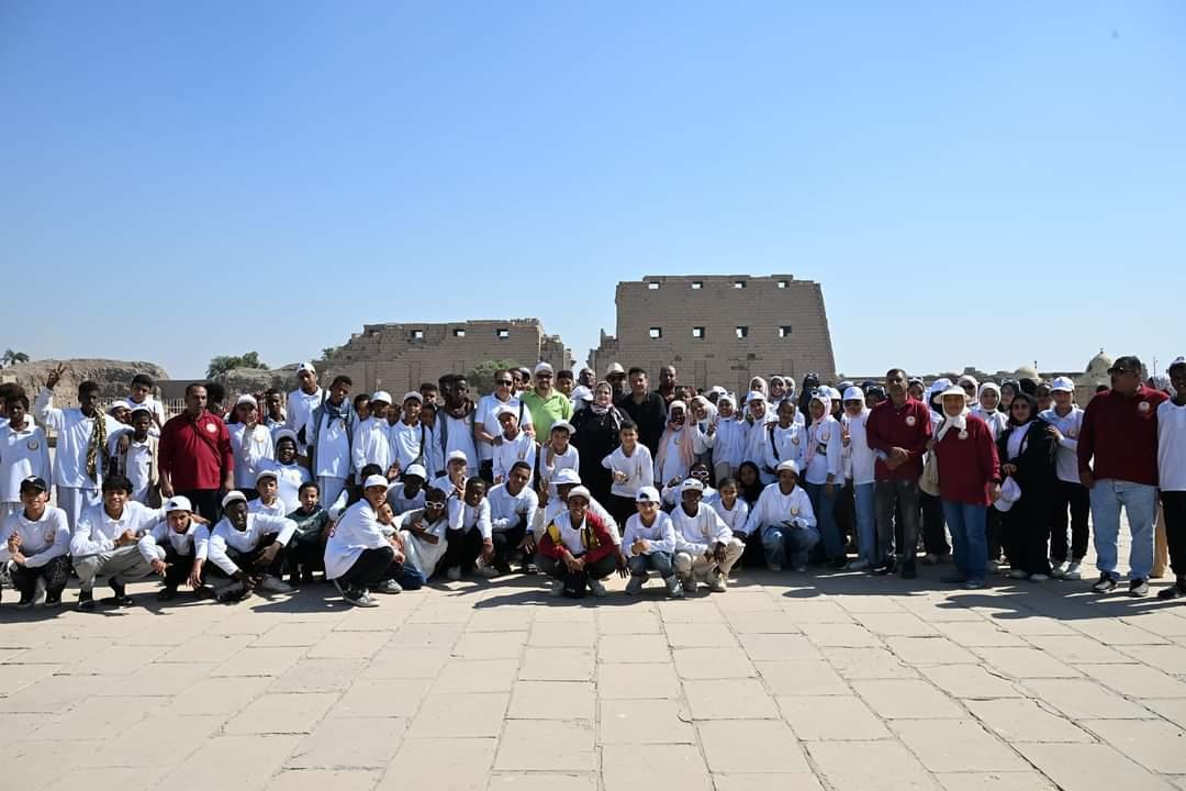 ضمن جولات مشروع "أهل مصر".. معبد الكرنك يستقبل أطفال المحافظات الحدودية