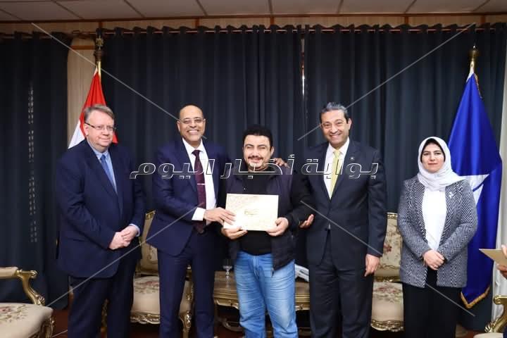 محافظ دمياط يستقبل وزير العمل ومدير مكتب منظمة العمل الدولية