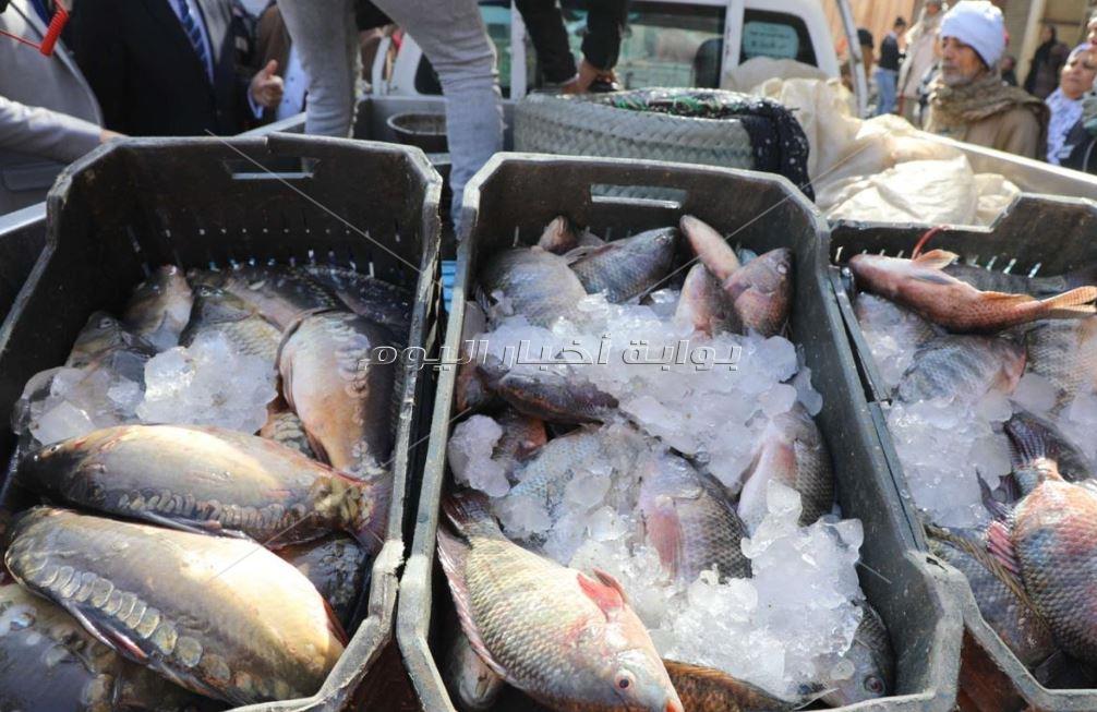  محافظ المنيا يفتتح سوق اليوم الواحد بمنطقة أبو هلال ضمن مبادرة " بداية "