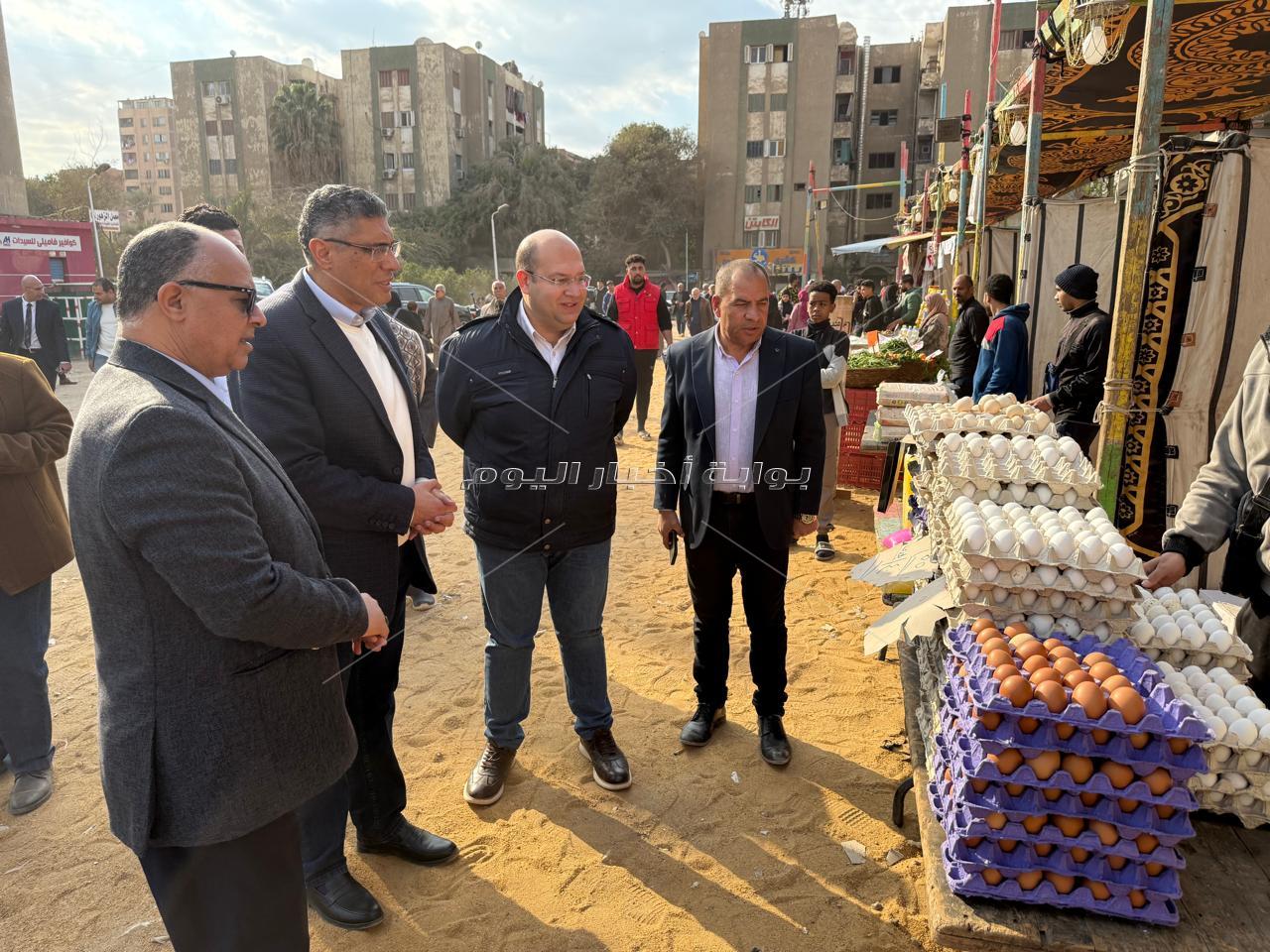 محافظ الجيزة : أسواق جديدة لليوم الواحد بالمنيرة الغربية وكرداسة يوم السبت من كل أسبوع 
