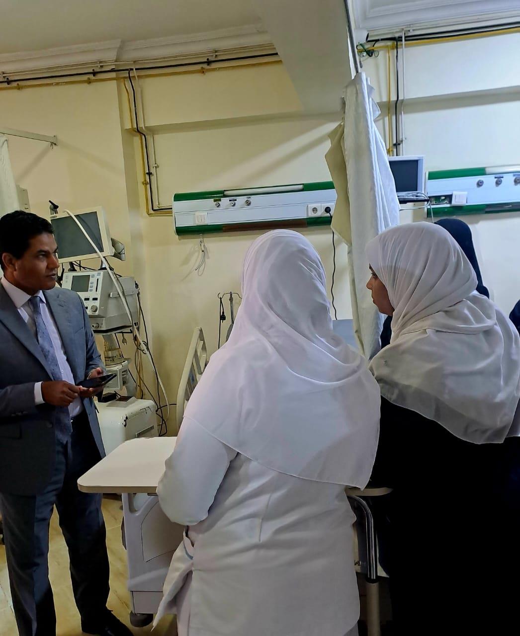 تشغيل قسم العناية المركزة   بمستشفي القرنه