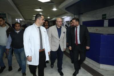 الدكتور محمد هاني غنيم محافظ بني سويف خلال الافتتاح