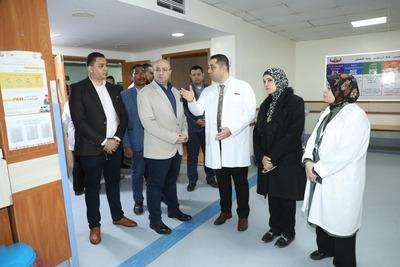 الدكتور محمد هاني غنيم محافظ بني سويف خلال الافتتاح