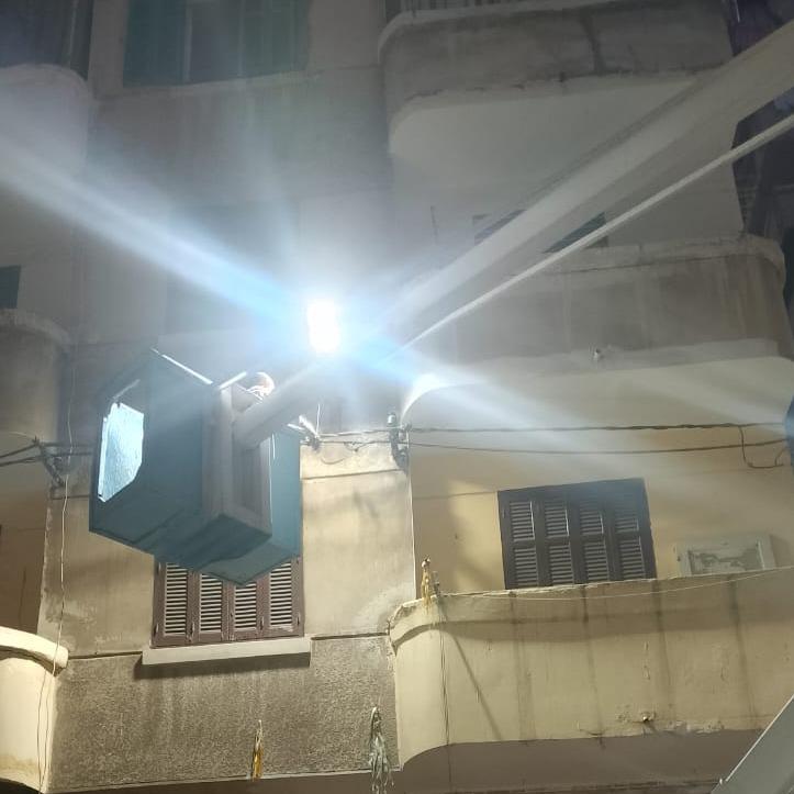 رفع كفاءة الإضاءة العامة وتجديد الكابلات المتهالكة بأحياء الإسكندرية