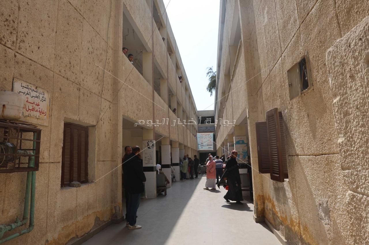  محافظ المنيا يوجه بتحويل المركز الطبى الشرقى لعيادات تخصصية لمرضى التأمين