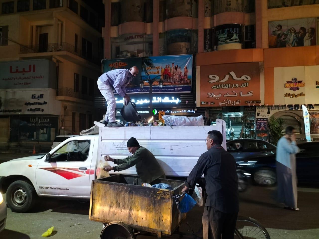 إعادة الجمال لمدينة الأقصر بعد نهاية الإحتفال بعيد الفطر المبارك| صور 