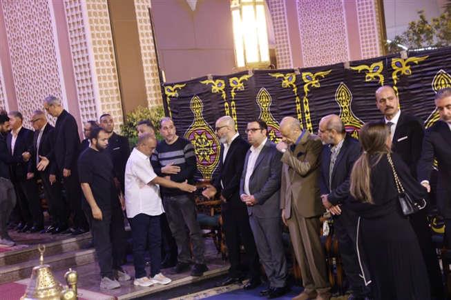ابرز لقطات من داخل عزاء زوج كارول سماحة
