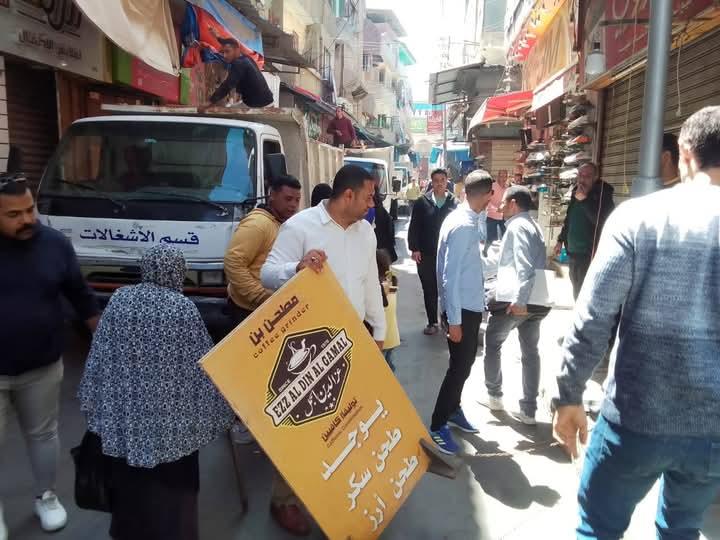 حملة مكبرة  لرفع الاشغالات وتعظيم موارد الدولة بدمياط | صور