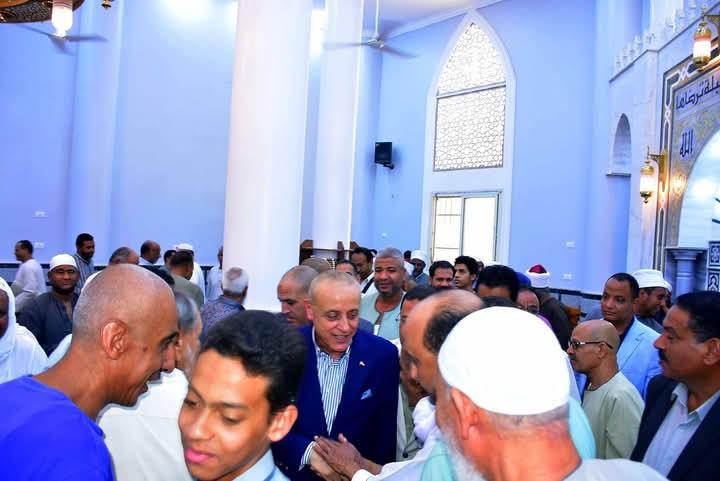 محافظ الأقصر يفتتح مسجد الحاج يوسف بدوى بمنطقة حوض الـ 18  بمدينة الأقصر
