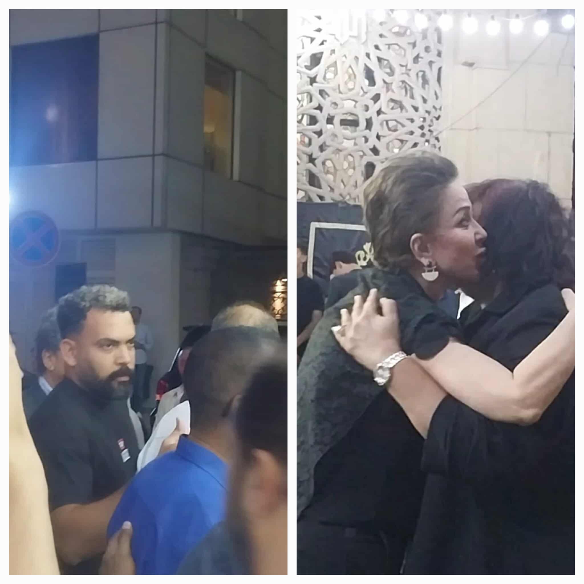 تامر عبد المنعم يستقبل عزاء والده