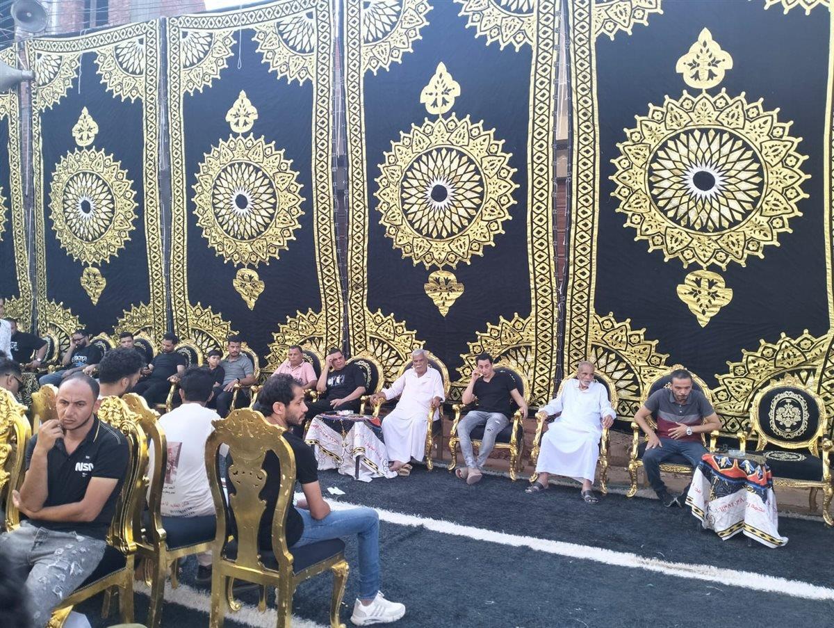 بدء عزاء أحمد عامر بقرية سمنود بالغربية