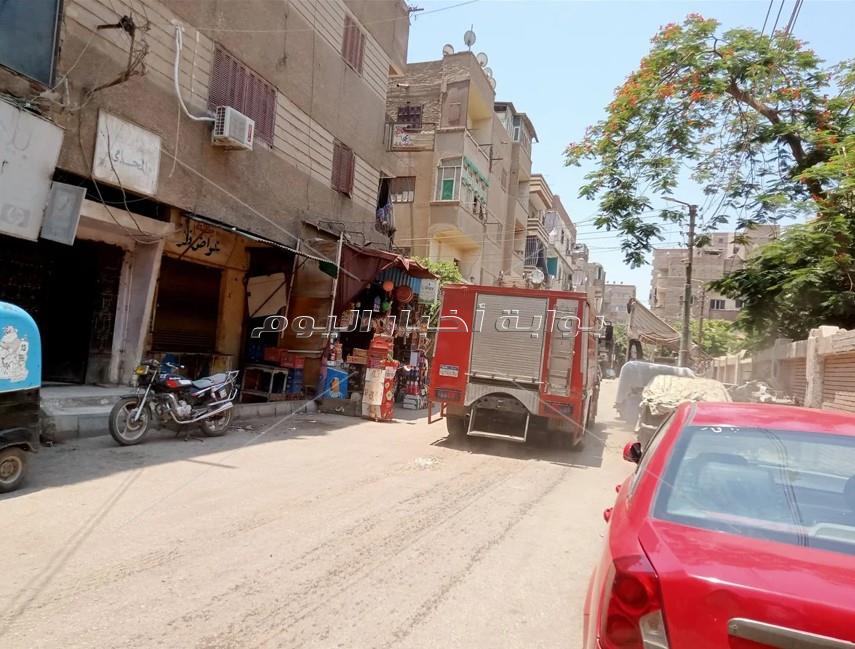 السيطرة على حريق داخل شقة سكنية بقليوب (صور)