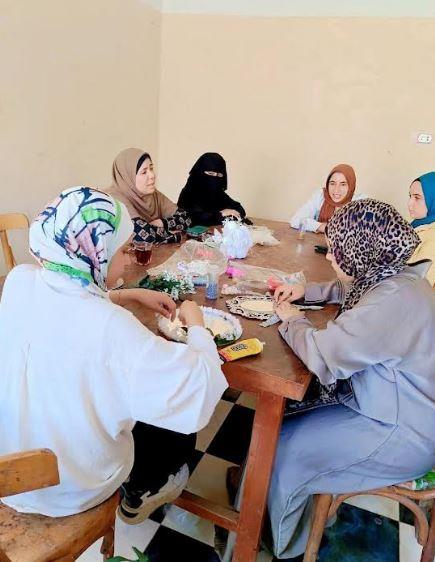 ورشة لتصميم "إكسسوارات العروسة" لتمكين الفتيات  بقلين في كفر الشيخ| صور