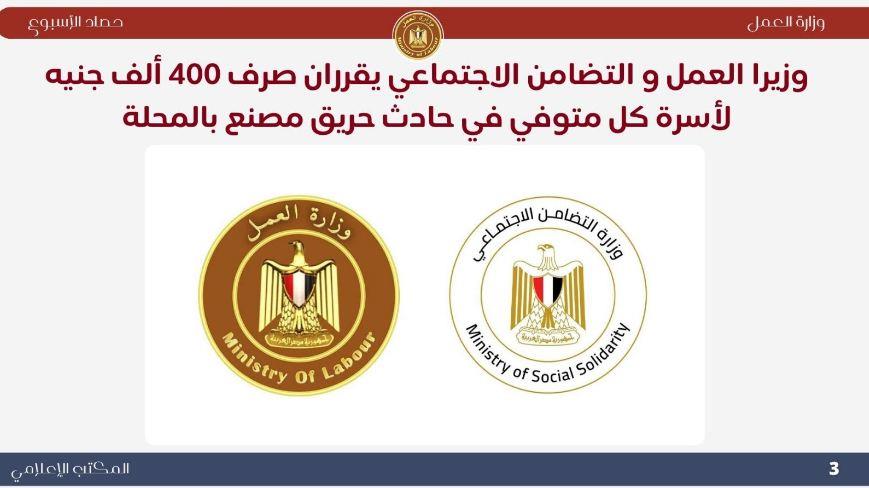 تُطبيق القانون ودعم الفئات الأكثر احتياجا.. أبرز حصاد العمل في 7 أيام|إنفوجراف