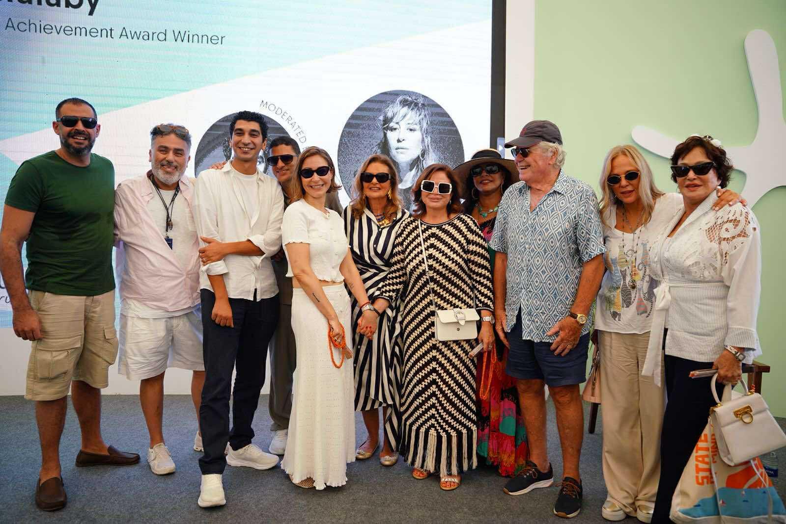 النجوم يحضرون ندوة منة شلبي بمهرجان الجونة السينمائي