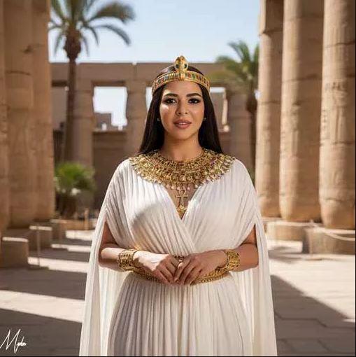 نجوم الفن بالزي الفرعوني قبل افتتاح المتحف المصري الكبير	