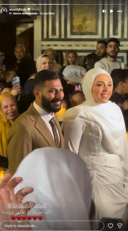 محمد هنيدي يحتفل بعقد قران ابنته
