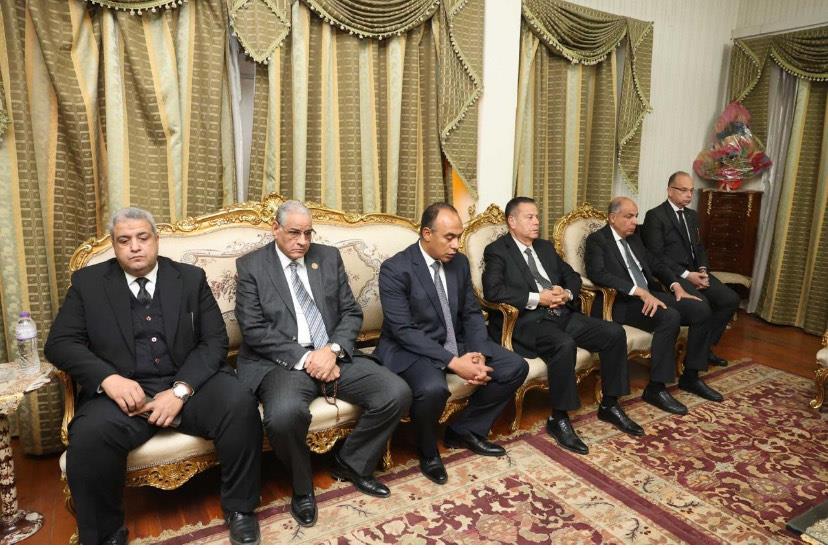 قيادات العدل والمحافظة ورؤساء الأندية يقدمون واجب العزاء لشهداء القضاء| صور