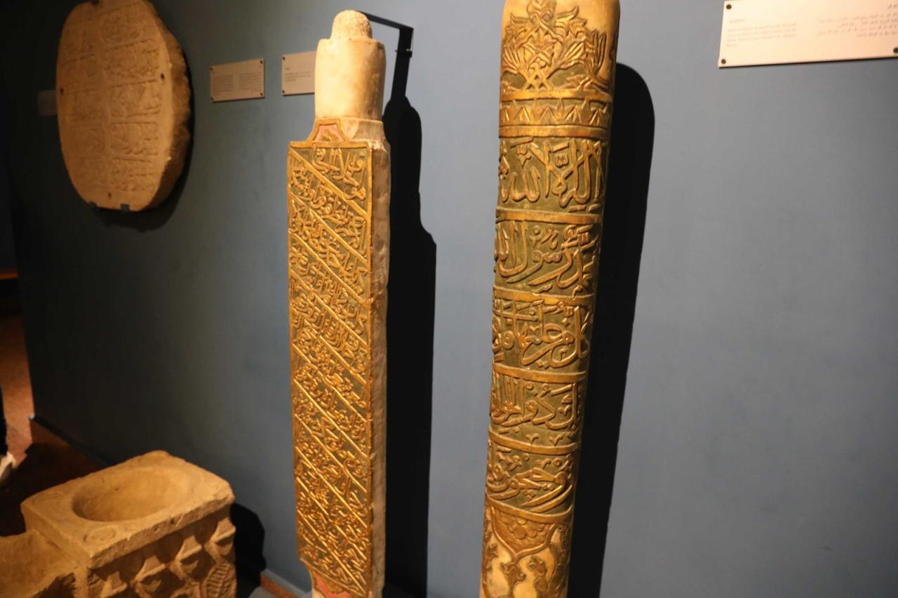 جانب من الجولة داخل متحف آثار ملوي
