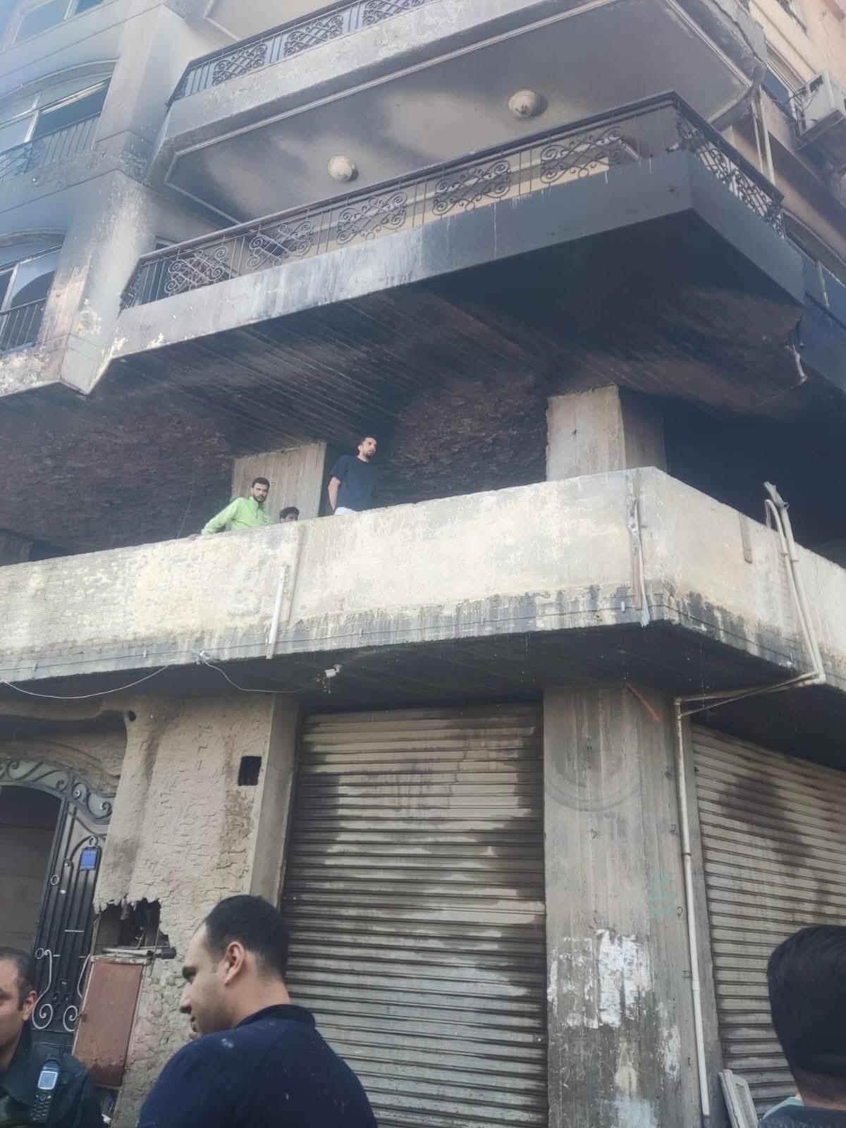 الحماية المدنية تسيطر علي حريق داخل مخزن أدوات صحية