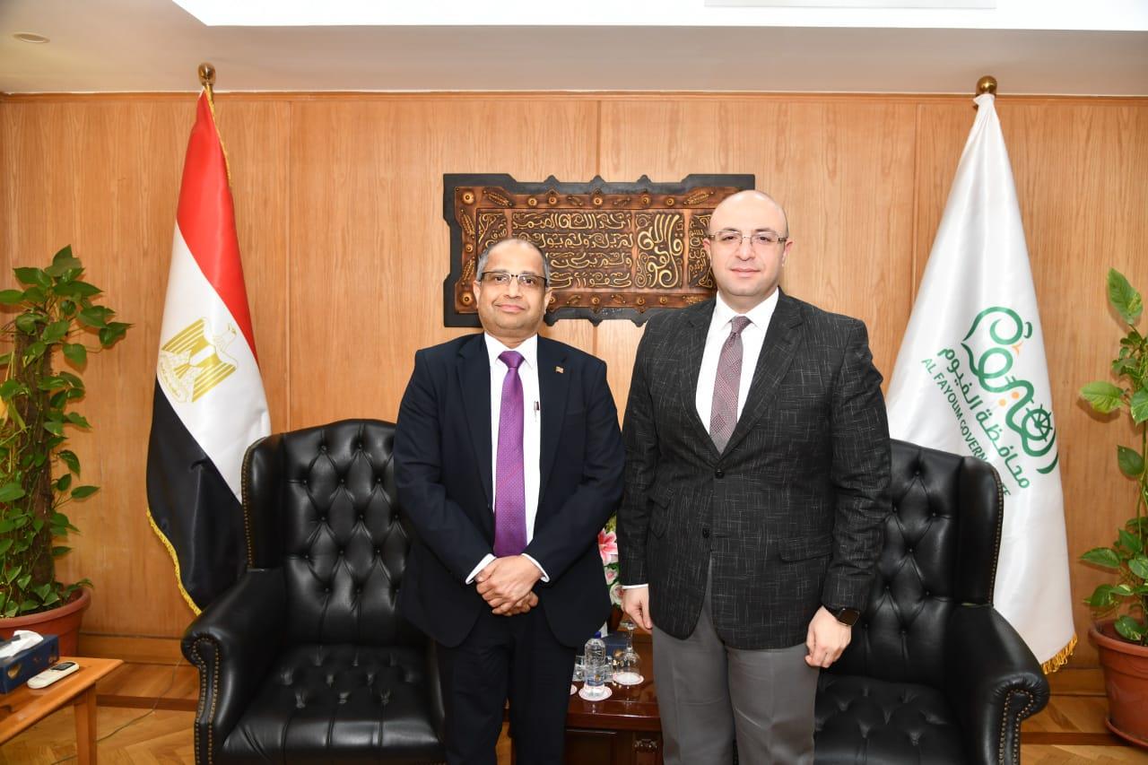 محافظ الفيوم يستقبل سفير سريلانكا بالقاهرة لبحث سبل تعزيز التعاون في مجالي التجارة والاستثمار 