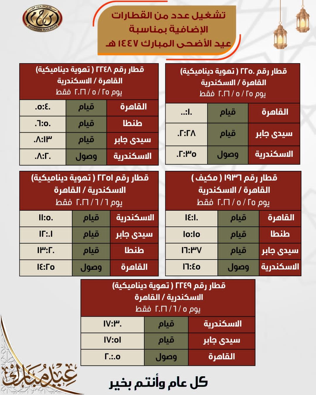 القطارات الإضافية 