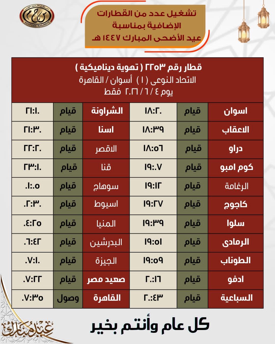 القطارات الإضافية 