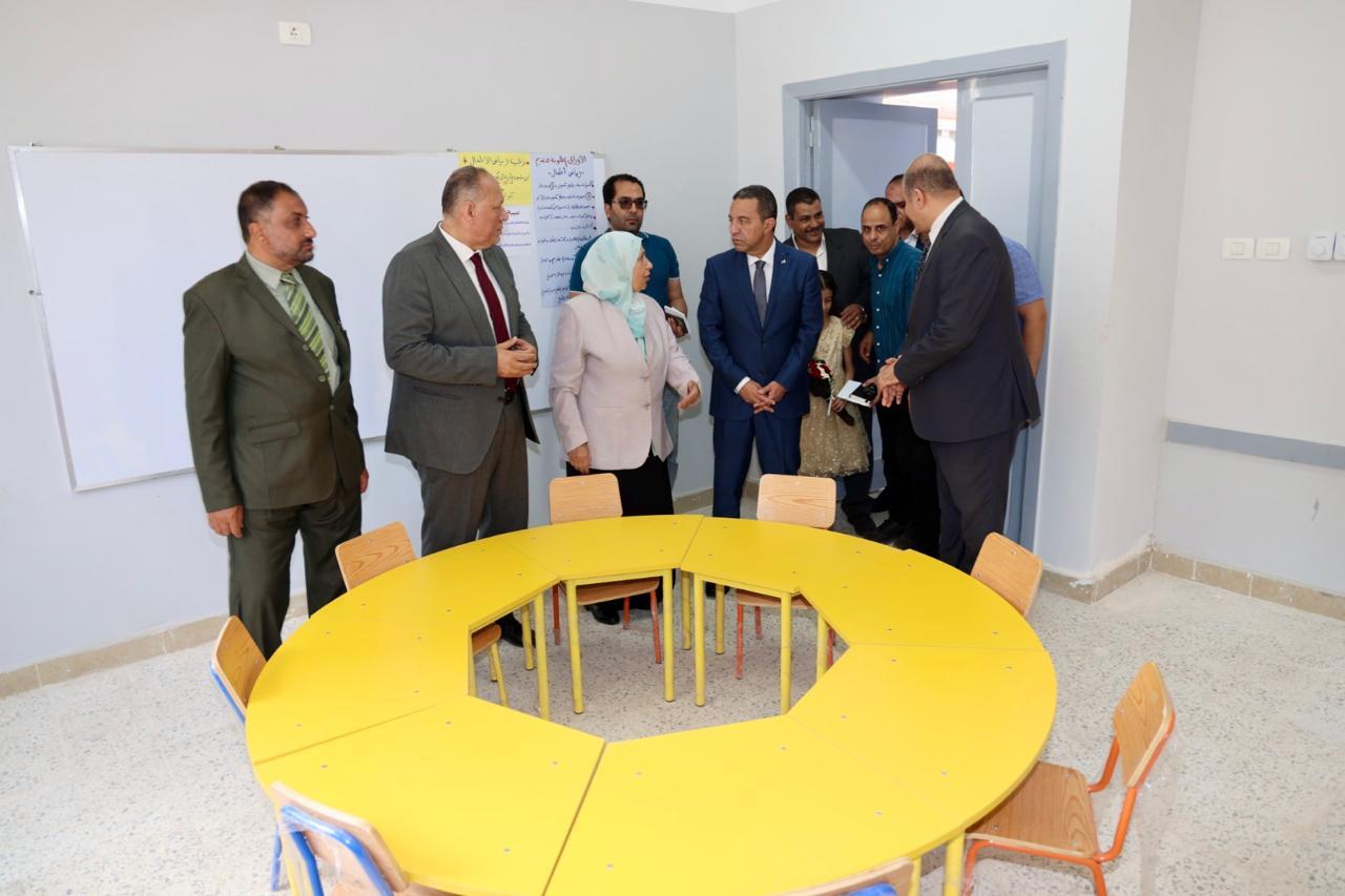 محافظ المنوفية يفتتح مدرستي الأزهار الإبتدائية وأم المؤمنين الإعدادية بنات  باستثمارات 50 مليون جنيه