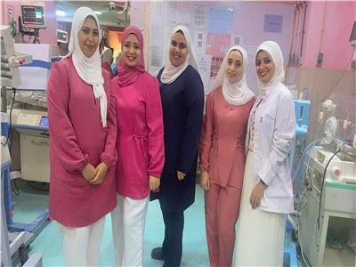 رضيع ينجو من انسداد معوي معقد في مستشفى دمياط العام