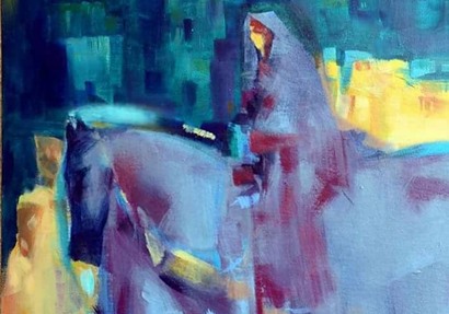 إحدى لوحات معرض "هن"