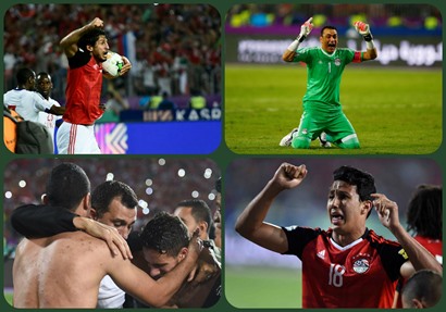 صورة مجمعة للاعبي المنتخب عقب التأهل للمونديال