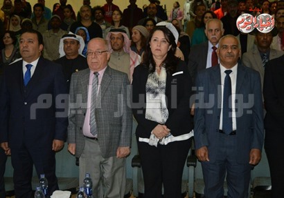  الكاتب الصحفى حلمى النمنم وزير الثقافة ومحمد بدر محافظ الأقصر الحفل الفنى لفرقتى الأقصر للموسيقى العربية والفنون الشعبية بقصر ثقافة الأقصر