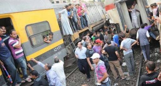 اصطدام قطارين بالفيوم وأنباء عن وقوع ضحايا 