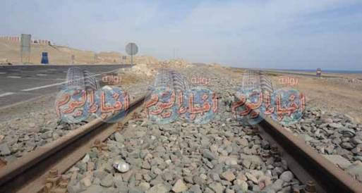 سرقه قضبان خط سكة حديد أبو طرطور بأكمله 