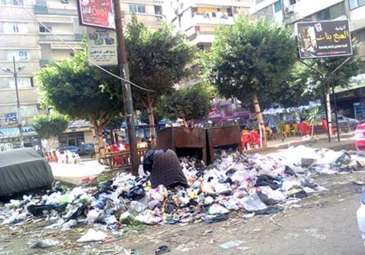 تراكم القمامة بشوارع محافظة كفر الشيخ 