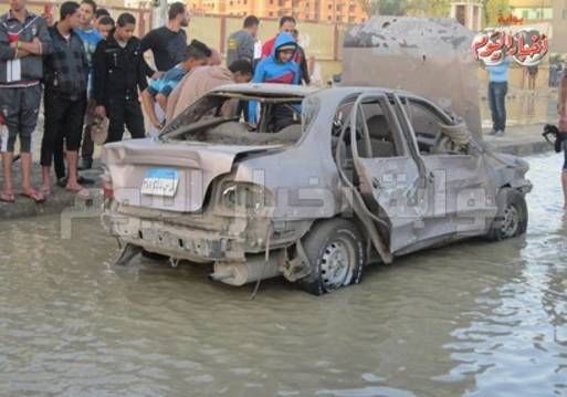 صورة أرشيفية لحادث تفجير السيارة بالسويس 