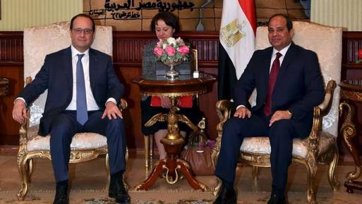 السيسي وأولاند