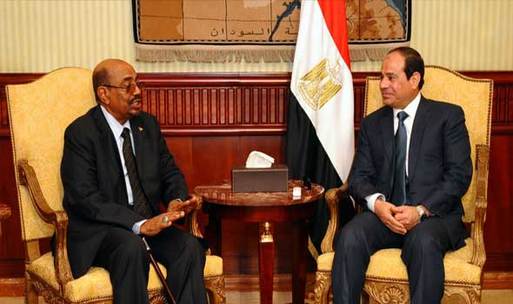 الرئيسان عبد الفتاح السيسي وعمر البشير