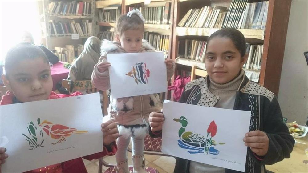 ورش فنون تشكيلية بثقافة المنيا