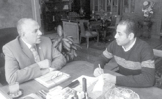 وزير الري خلال حواره مع أخبار اليوم