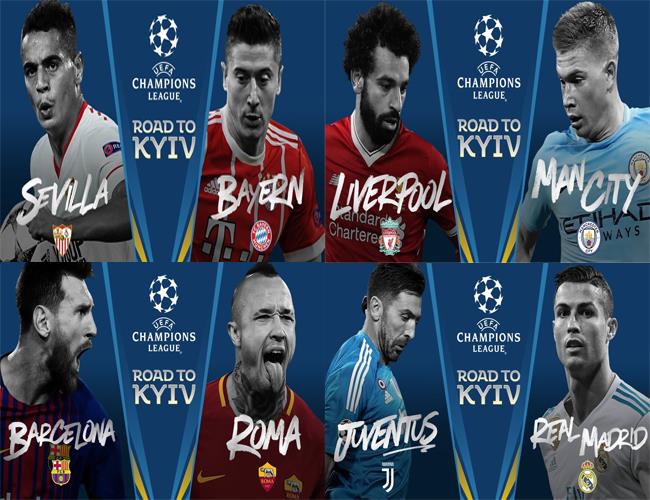 مواجهات ربع نهائي دوري أبطال أوروبا