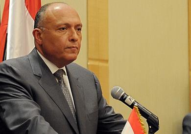 ساح شكري وزير الخارجية المصري