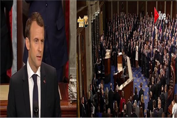 الرئيس الفرنس فى الكونجرس الأمريكي
