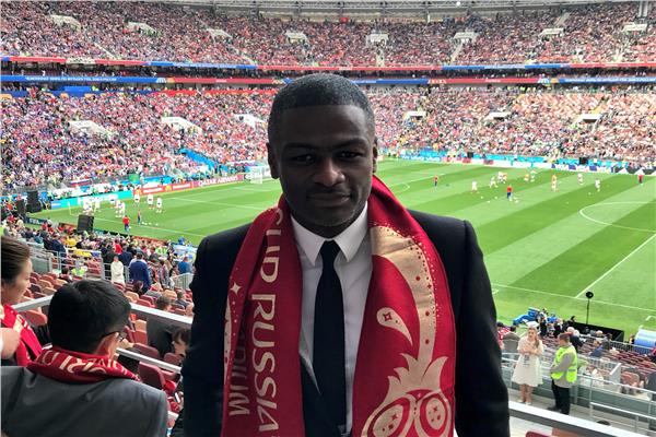 راضي جعايدي من ملعب مواجهة روسيا والسعودية