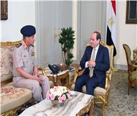 السيسي يستقبل وزير الدفاع الفريق محمد زكي