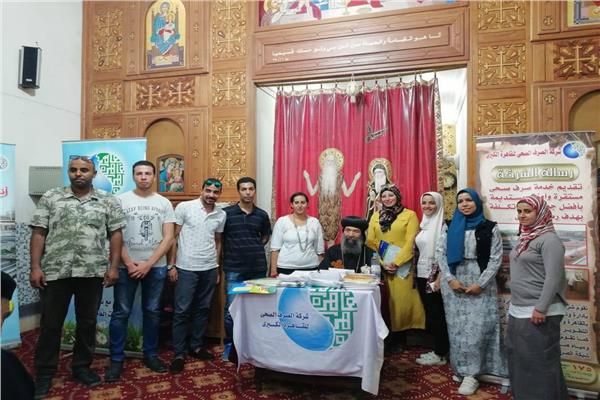ايبارشية حلوان تجتمع مع شركة المياة لمناقشة احصائية الواقع المائى