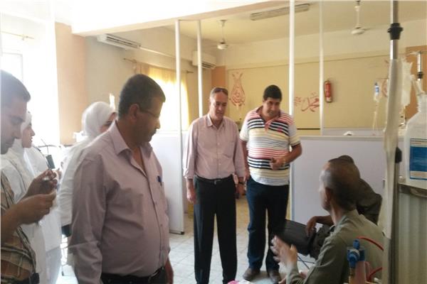 رئيس مدينة مطاي بالمنيا يتابع الحالة العامة بالوحدات الصحية 