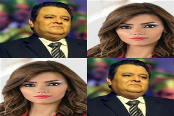 المخرج خالد جلال والاعلامية ايمان حصرى