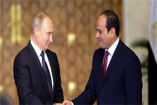  الرئيس عبد الفتاح السيسى ونظيره الروسي فلاديمير بوتين