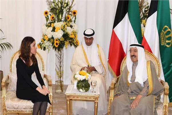 أمير الكويت ونادية مراد